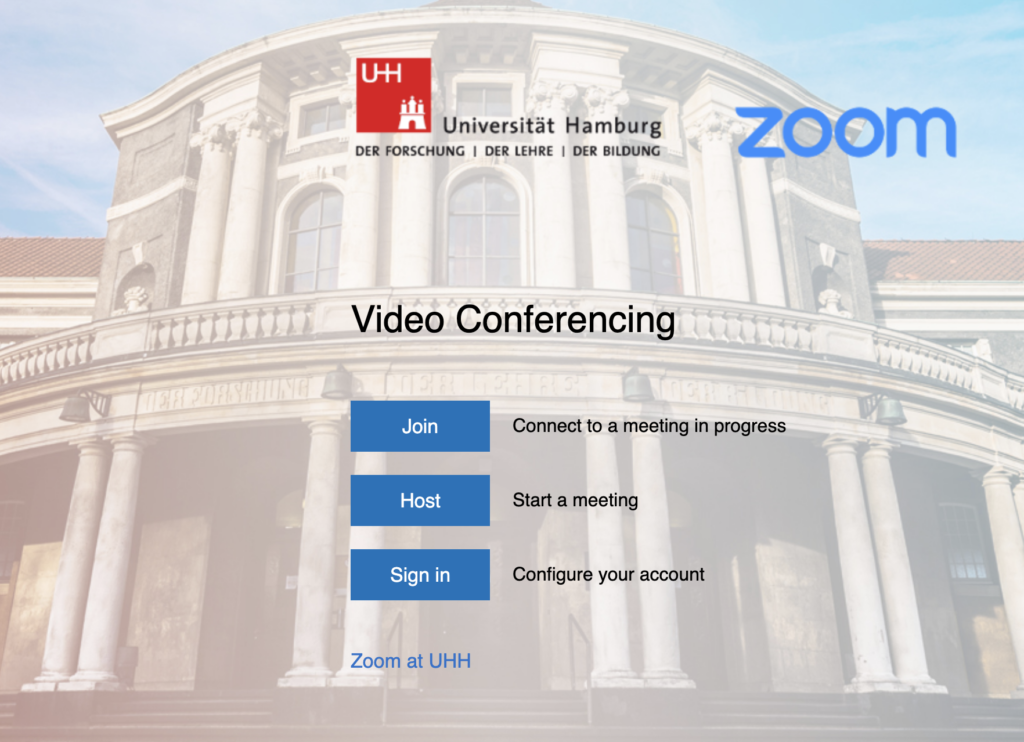 Video Conferencing Universität Hamburg